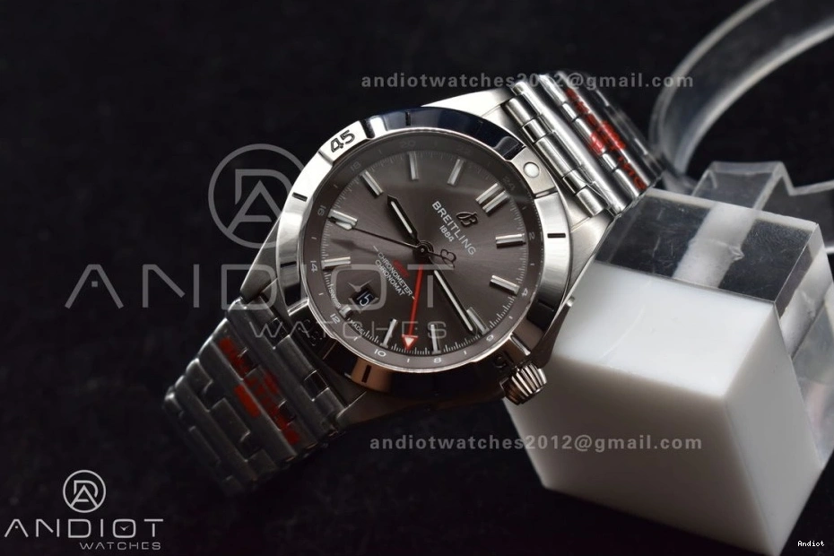 Best 40mm Edition Dial BLS on A2836 Automatic Breitling 1:1 Bracelet Factory GMT SS Chronomat Grey 0502